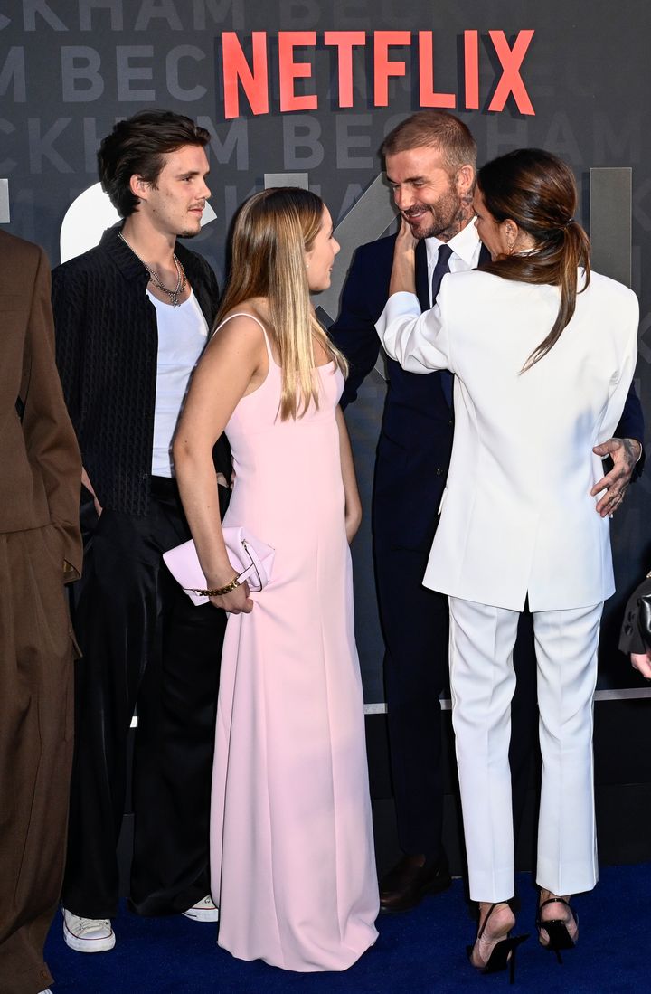 The Beckhams as seen at David's premiere
