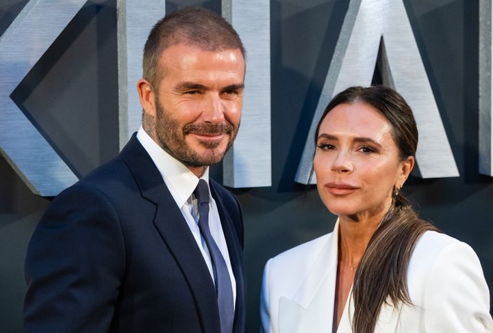 David Beckham and Victoria Beckham attend the Netflix Beckham UK premiere