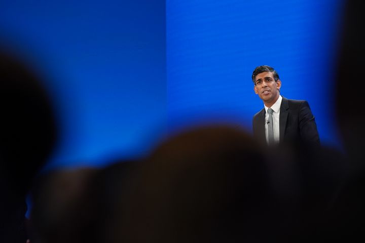 Rishi Sunak made the announcement in his hour-long conference speech.