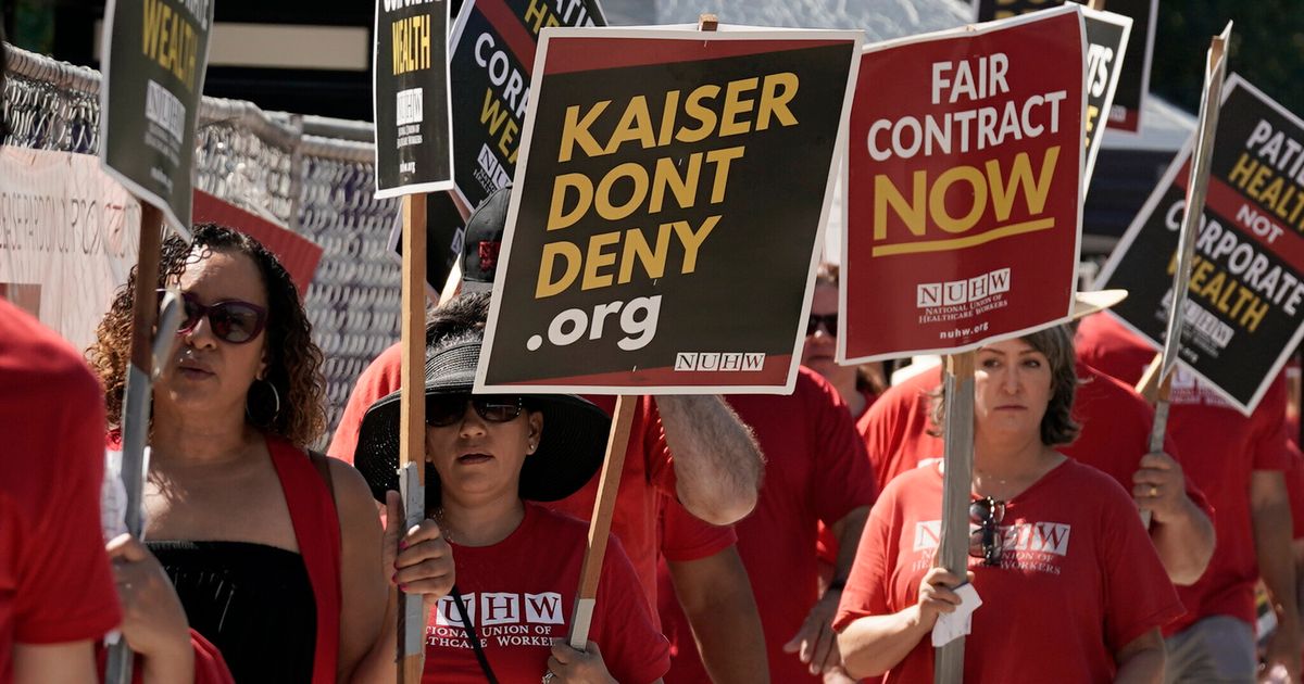 Thousands Of Kaiser Permanente Hospital Workers Strike Over Wages