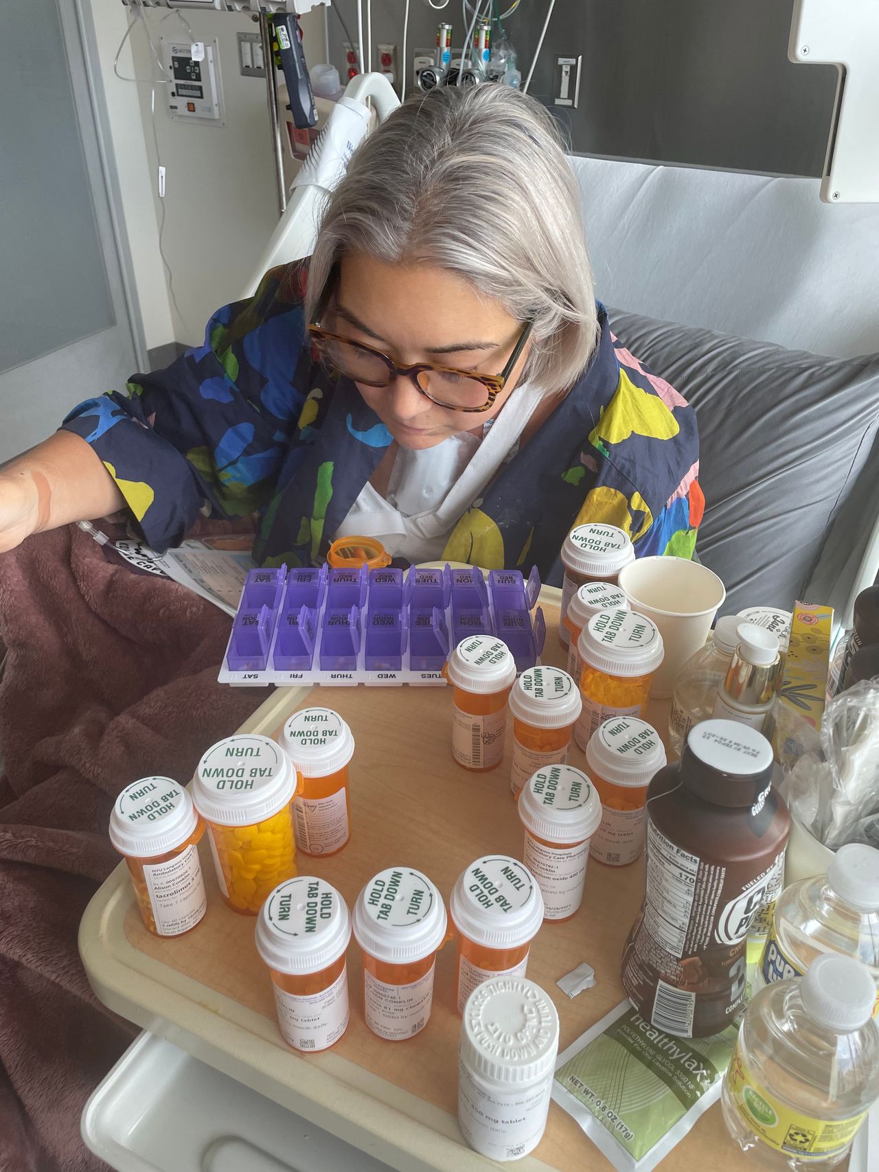 <strong>Oct. 28, 2022:</strong> I was completely overwhelmed with my new medication routine. The very patient pharmacist sat with me to go over every new prescription, what they did, and the importance of taking each one of the 14 new medications.