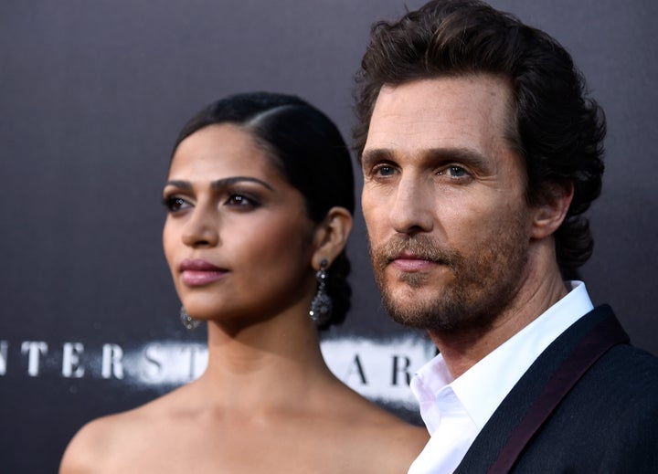 Camila Alves McConaughey and Matthew McConaughey in October 2014