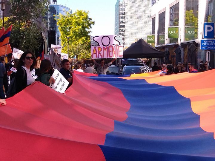 1η Οκτωβρίου 2023 Διαδηλώσεις Αρμενίων απ΄όλη την Ευρώπη στις Βρυξέλλες για την αδράνεια της ΕΕ όσον αφορά στην εισβολή του Αζερμπαϊτζάν και την εθνοκάθαρση που συντελέστηκε στο Αρτσάχ