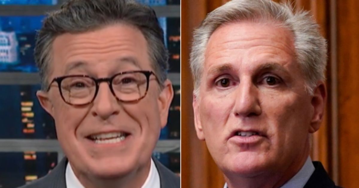 Stephen Colbert Rips Apart Kevin McCarthy With 1 Sharp-Toothed Film Reference
