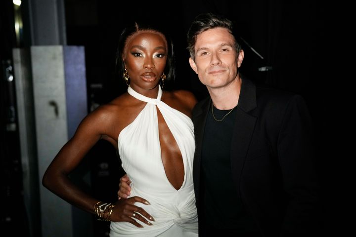 Will and his new co-host AJ Odudu backstage at the NTAs last month