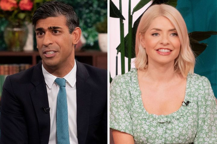 Rishi Sunak and Holly Willoughby