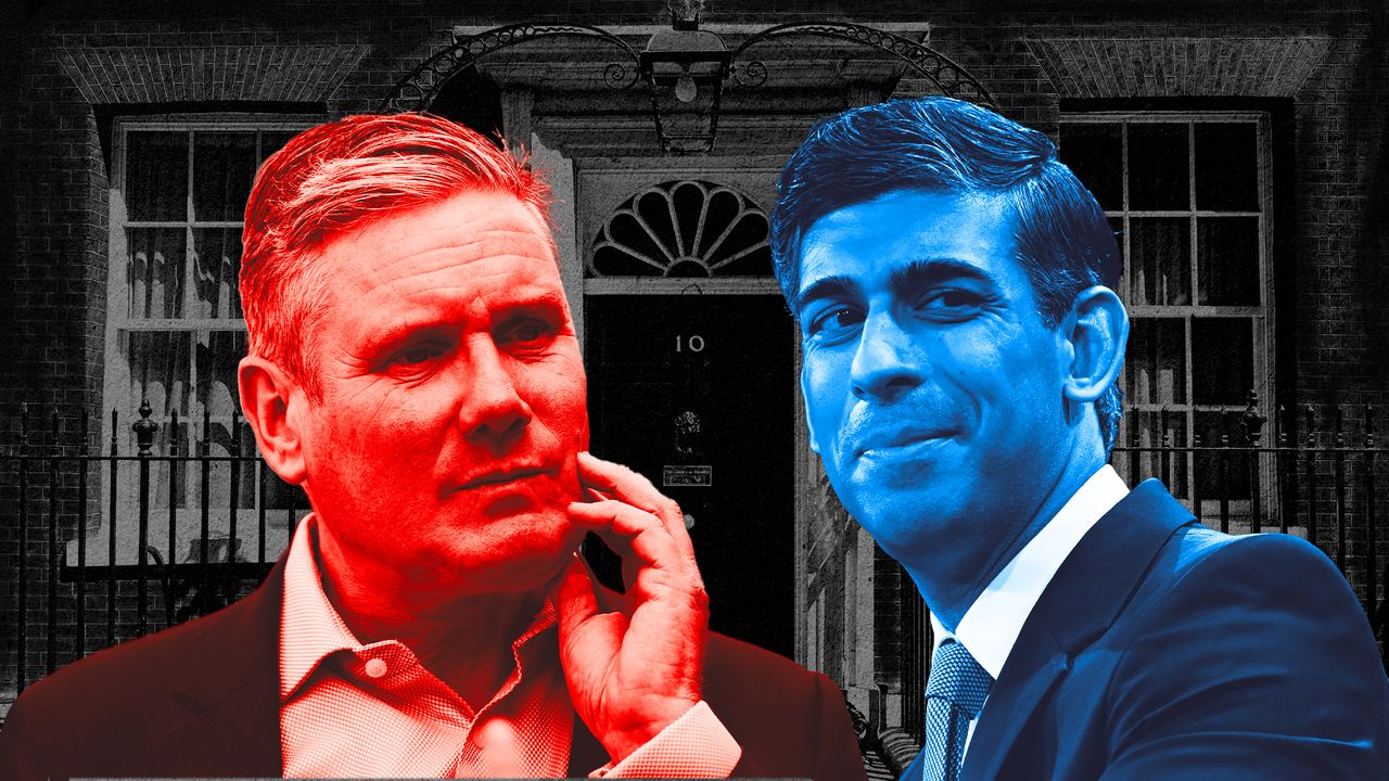 Keir Starmer of the Labour party and Rishi Sunak of the Tory party