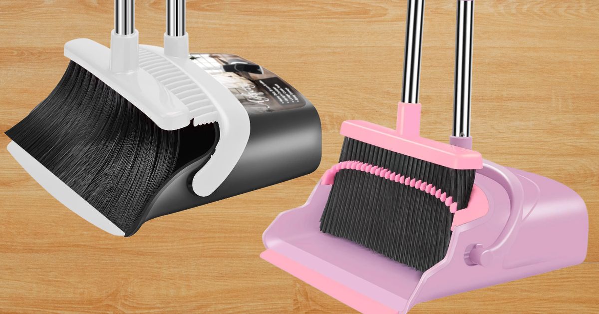 This Standing Broom And Dustpan Is Surprisingly Delightful