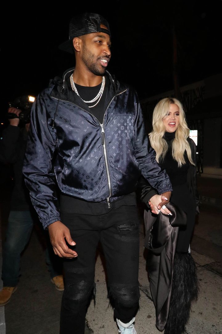 Khloé Kardashian and Tristan Thompson photographed together on Jan. 13, 2019, in Los Angeles, California.