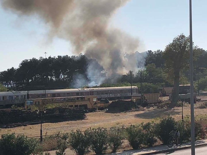 Φωτιά στην περιοχή του Γαλλικού Σταθμού Αλεξανδρούπολης