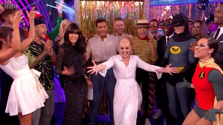 Amy Dowden celebrates her return to the Strictly Come Dancing ballroom