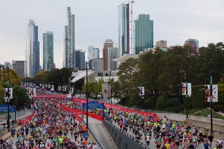イリノイ州シカゴで開かれたシカゴマラソン（2023年10月8日）
