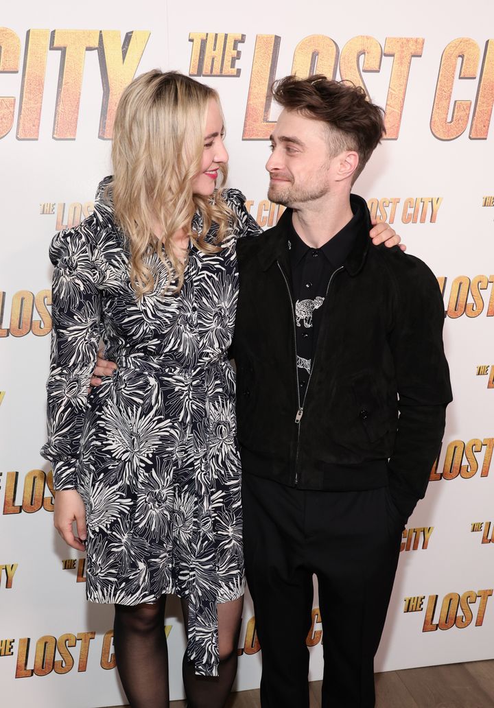 Erin Darke and Daniel Radcliffe pictured together in March