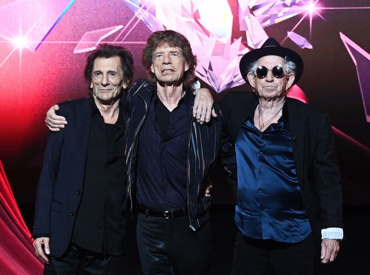 Ronnie Wood, Sir Mick Jagger and Keith Richards 