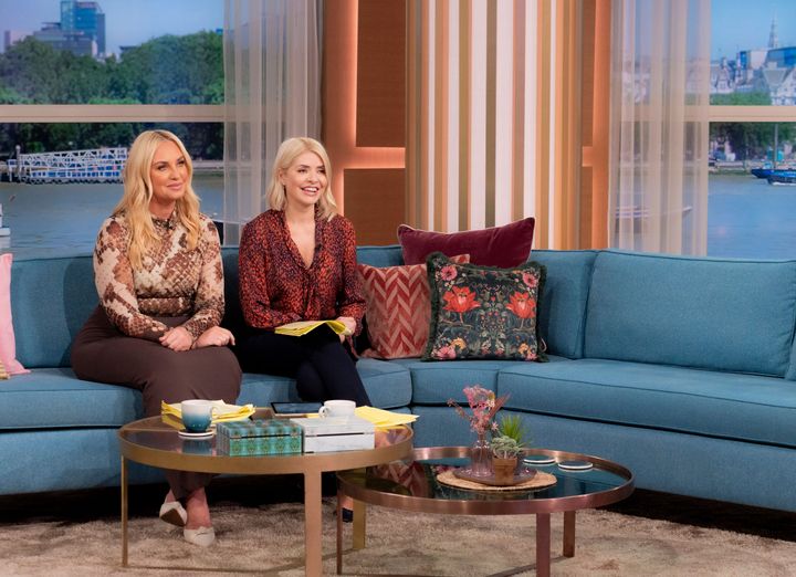 Holly seen with Josie Gibson on her last episode of This Morning last Wednesday