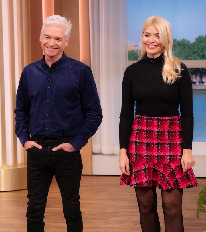 Holly with former This Morning co-host Phillip Schofield