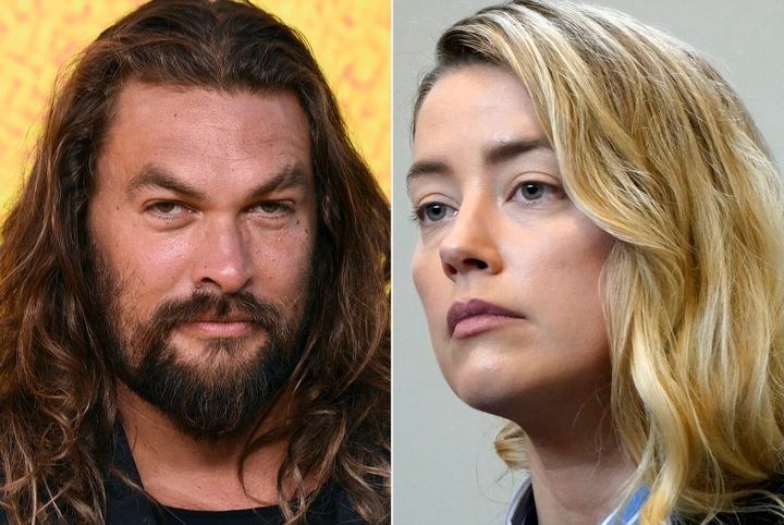 Heard (right) reportedly told her therapist that Momoa (left) tried to have her fired.