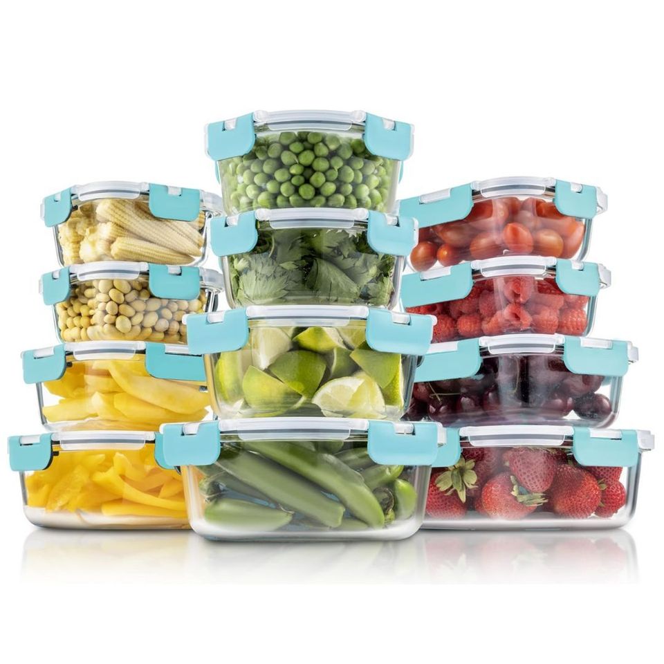 Fullstar food storage containers 10 pack (30 oz), bpa- free plastic with  lids
