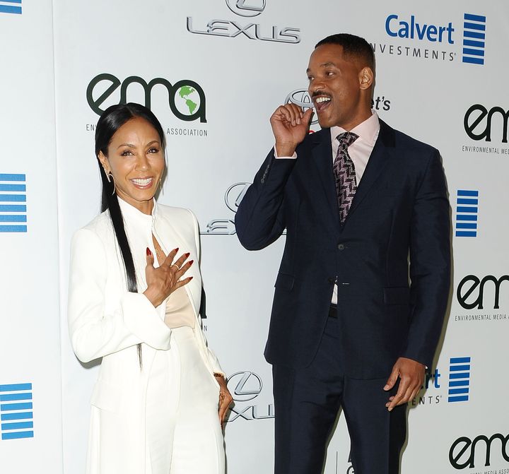 Actress Jada Pinkett Smith and actor Will Smith attend the 26th annual EMA Awards at Warner Bros. Studios on October 22, 2016 in Burbank, California.