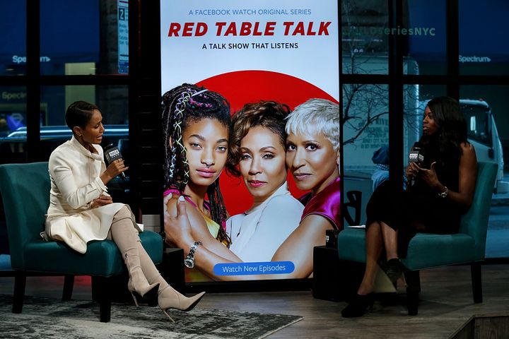 Jada Pinkett Smith attends the Build Series to discuss the web TV talk show 'Red Table Talk' at Build Studio on January 22, 2019 in New York City. 