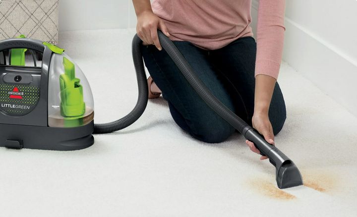 The famous Bissell Little Green portable carpet cleaner is 36% off today, cheaper than it was during Amazon's Prime Big Deal Days.