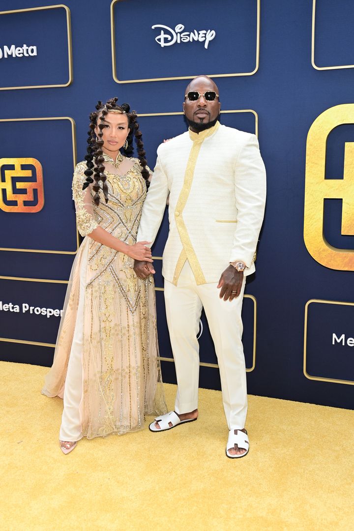 Jeannie Mai and Jeezy photographed together at Gold House's Inaugural Gold Gala on May 21, 2022, in Los Angeles.