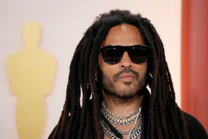 Lenny Kravitz arrives at the Oscars on March 12 in Los Angeles.