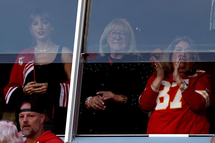 It's the third Chiefs game Swift has attended to support Travis Kelce, a tight end for the Chiefs.