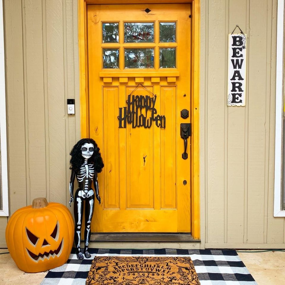 A Ouija board welcome mat for your doorstep