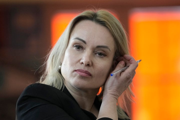 Marina Ovsyannikova called emergency services and was hospitalized after suddenly falling ill as she left her Paris apartment.