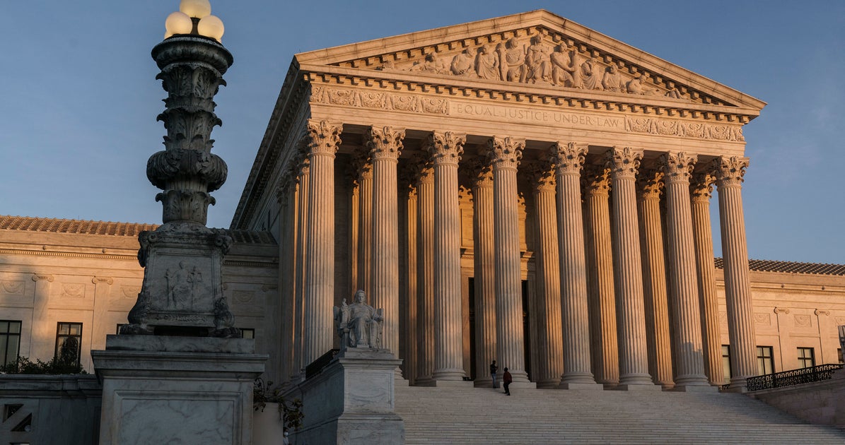 Supreme Court Justices Avoid Falling Chunk Of Marble In Courtyard