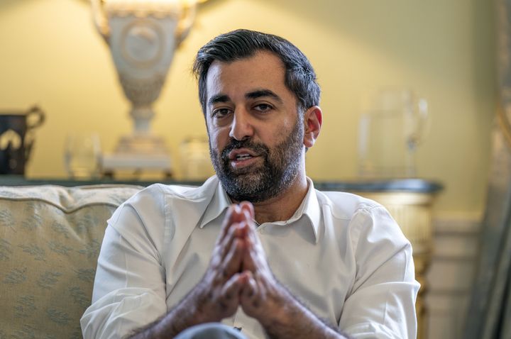 Humza Yousaf at Bute House, his official residence in Edinburgh.