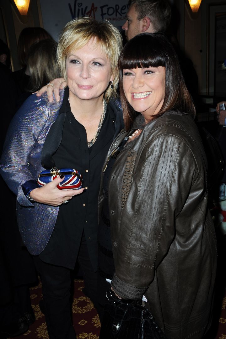Jennifer Saunders and Dawn French in 2012
