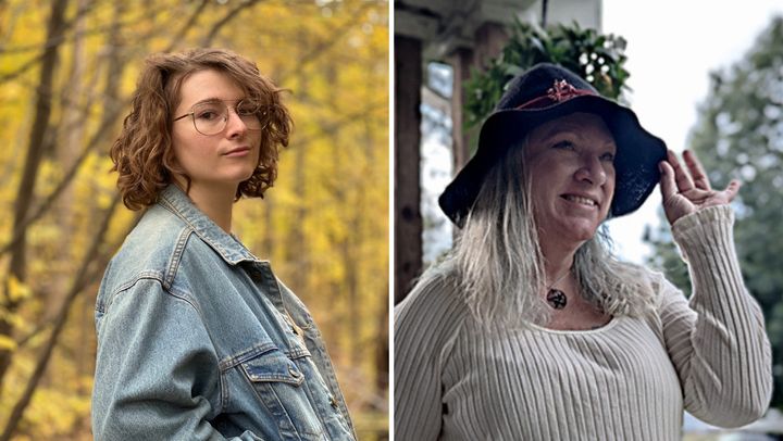 Lex Ritchie (left), an animist folk witch and spirit worker, and Jen Koper (right), a solitary witch.