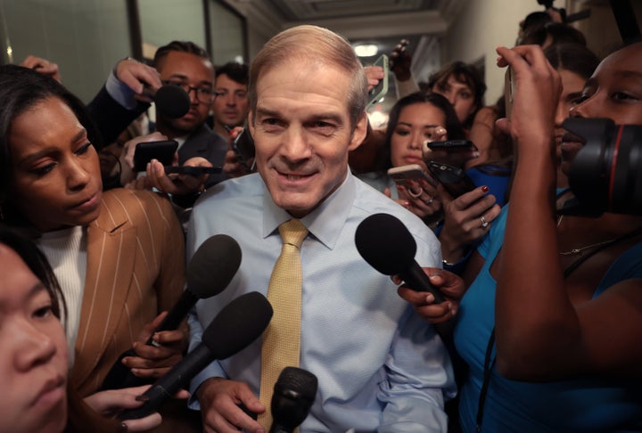 Rep. Jim Jordan (R-Ohio) became House Republicans' pick for the next speaker after Rep. Steve Scalise (R-La.) dropped out of contention.