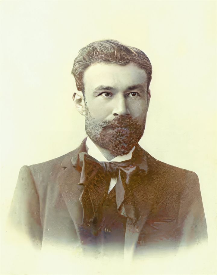 Andreas Karkavitsas, 1866 – 1922, Greek novelist, portrait photograph. (Photo by: Bildagentur-online/Universal Images Group via Getty Images)