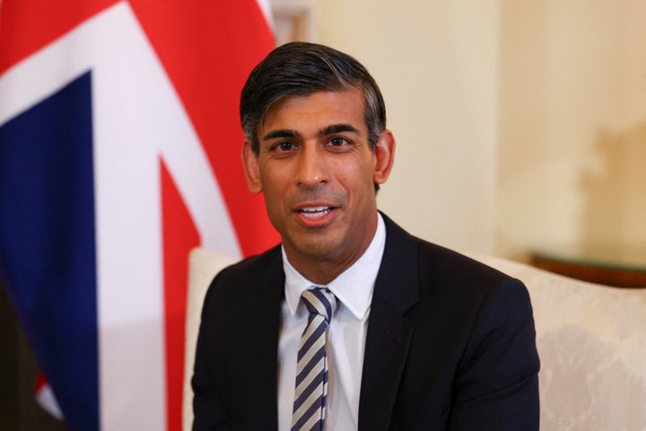 Rishi Sunak during a No10 meeting with Jordan's King Abdullah II to discuss the crisis.