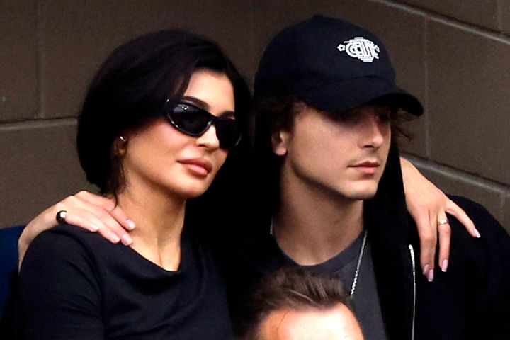 Kylie Jenner and Timothée Chalamet pictured last month