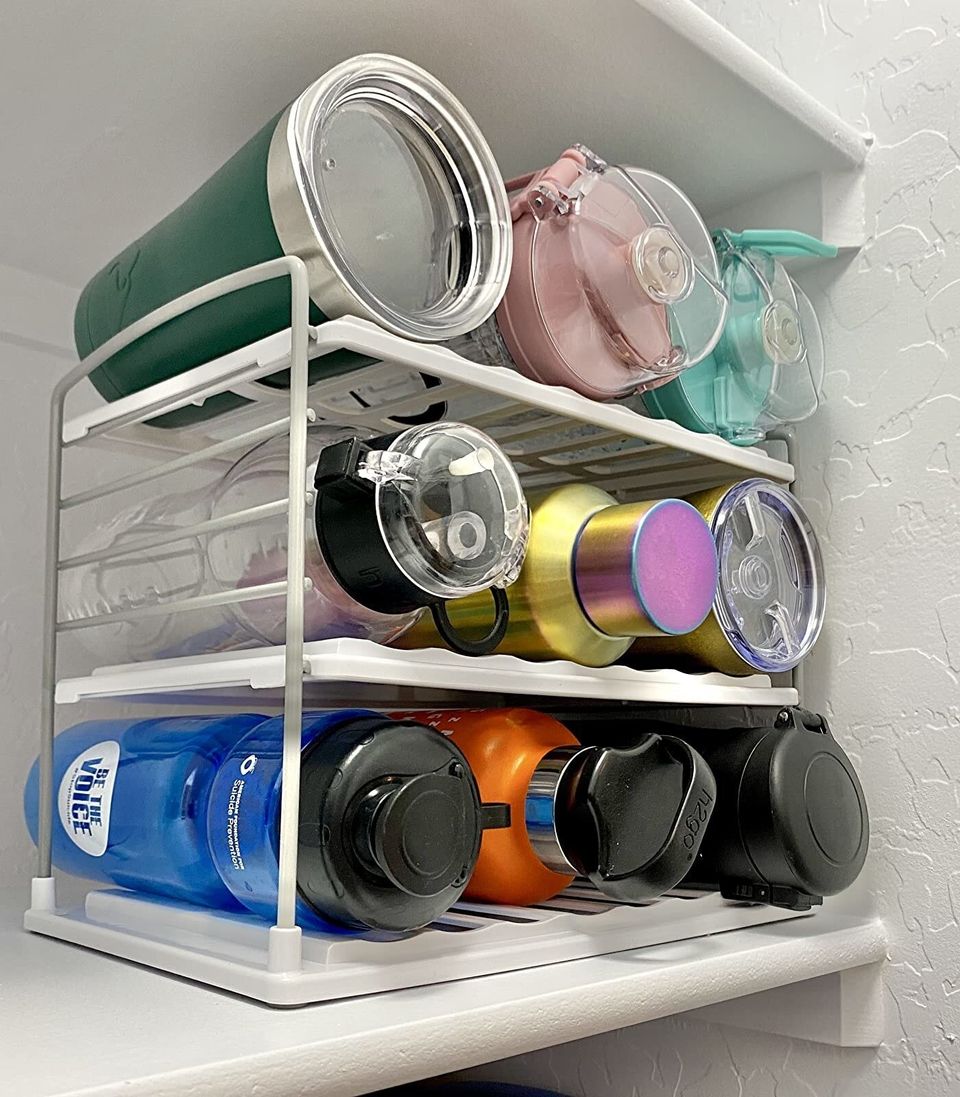 Hot Products-acrylic Stackable Water Bottle Holder - Kitchen Pantry  Refrigerator Storage Box - Wine And Water Bottle Organizer For Home  Organizing