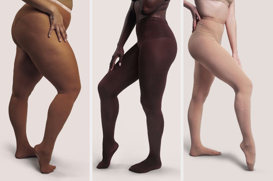 A pair of stretchy, soft Nude Barre tights