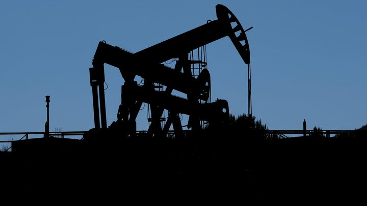 Pumpjacks dip their heads to extract oil in a basin south of Duchesne, Utah on July 13, 2023. U.S. oil production is at an all-time high. The U.S. Energy Information Administration, an arm of the Energy Department, reported that American oil production in the first week of October hit 13.2 million barrels per day, passing the previous record set in 2020 by 100,000 barrels. Weekly domestic oil production has doubled from the first week in October 2012 to now. 