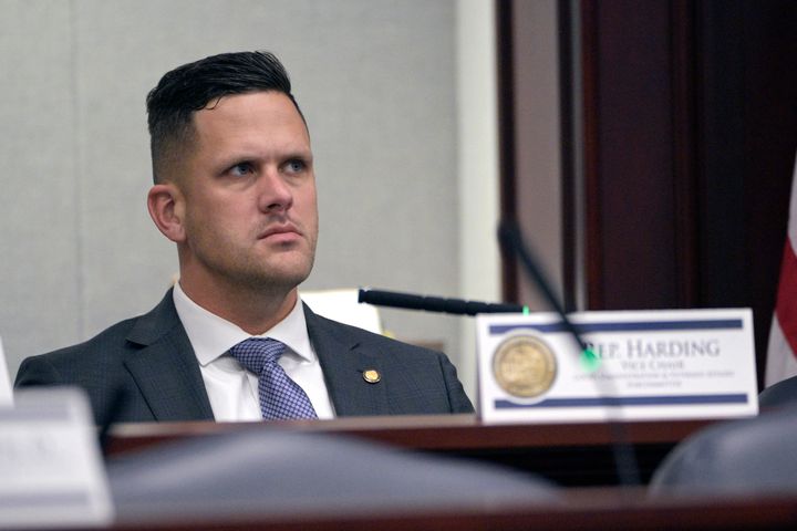 Former Florida state Rep. Joe Harding, seen in early 2022, was sentenced for wire fraud, money laundering and making false statements.