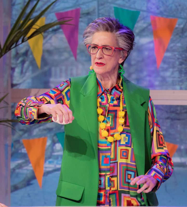 Earlier this year, Haydn took off Prue Leith in a production of The Great British Bake Off Musical