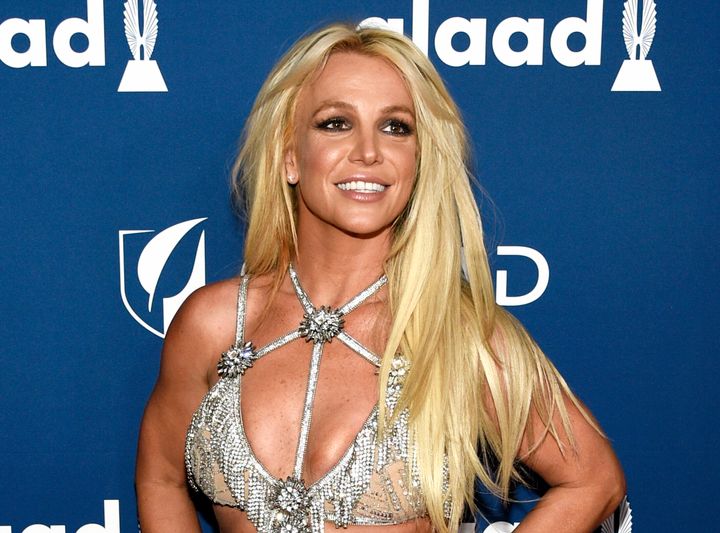 Britney Spears photographed at the 29th annual GLAAD Media Awards in Beverly Hills, California, on April 12, 2018.