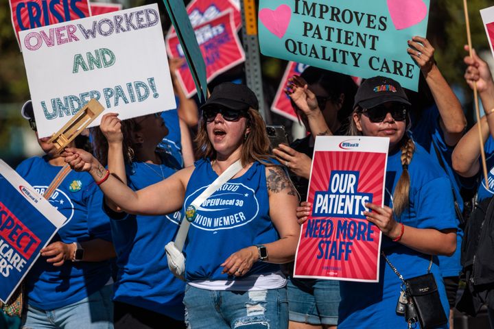 Kaiser health care workers carried out one of the major strikes this year.