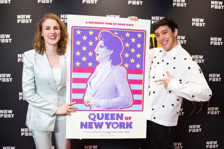 Director Emma Fidel (left) and producer Dan Ming attend the NewFest premiere of "Queen of New York."