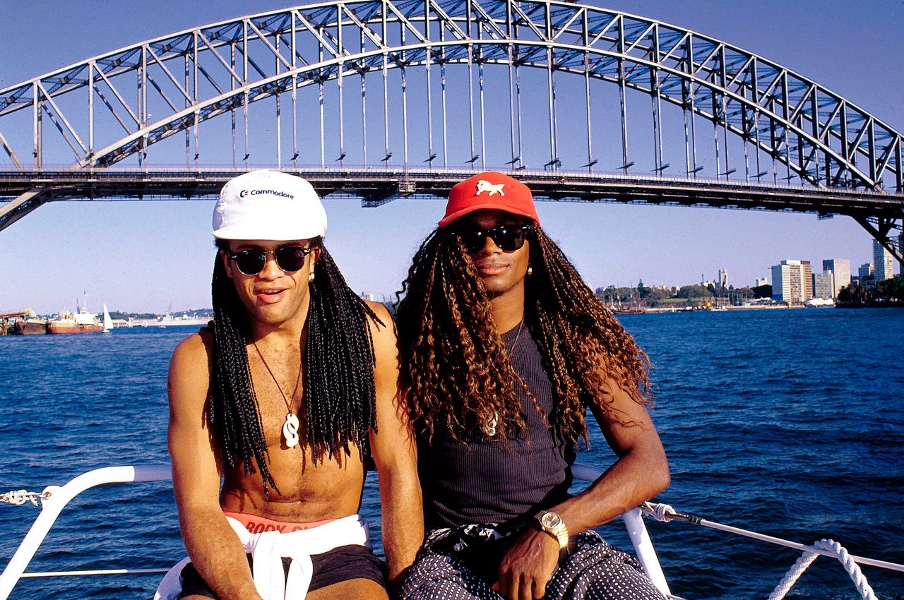 A photo of Pilatus and Morvan in Australia, before their career came crashing down. 