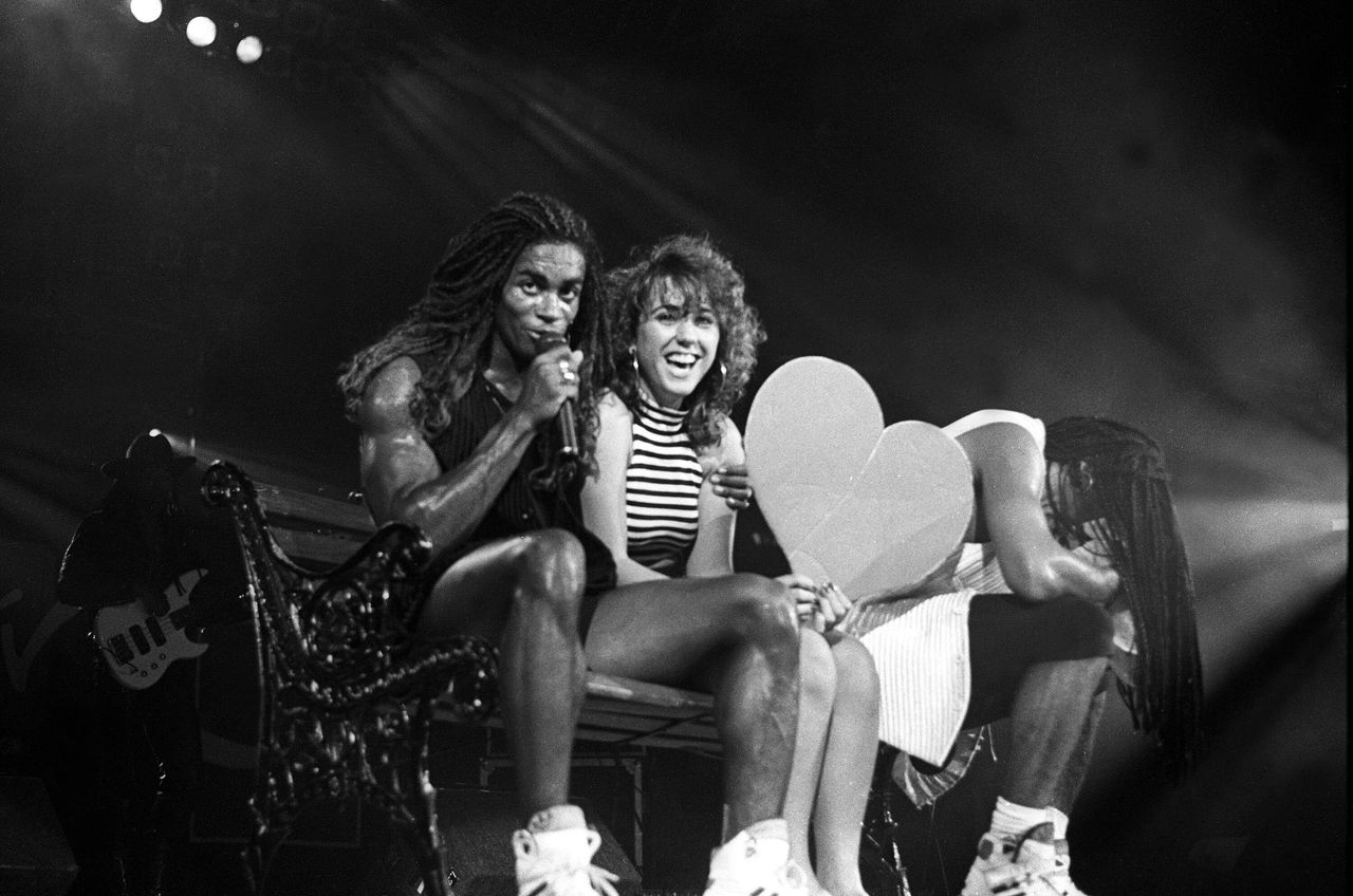 Milli Vanilli performed as part of the Club MTV Tour at the Brendan Byrne Arena on July 23, 1989, in East Rutherford, New Jersey.