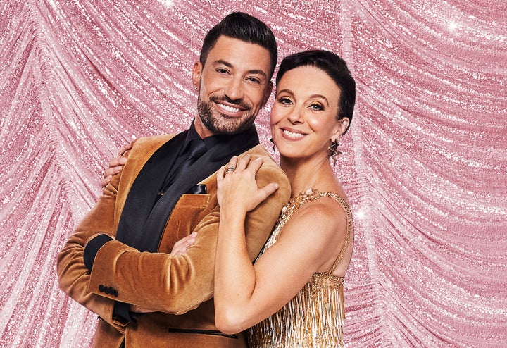 Amanda Abbington with Strictly Come Dancing partner Giovanni Pernice