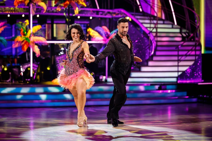 Amanda Abbington and Giovanni Pernice on Strictly Come Dancing